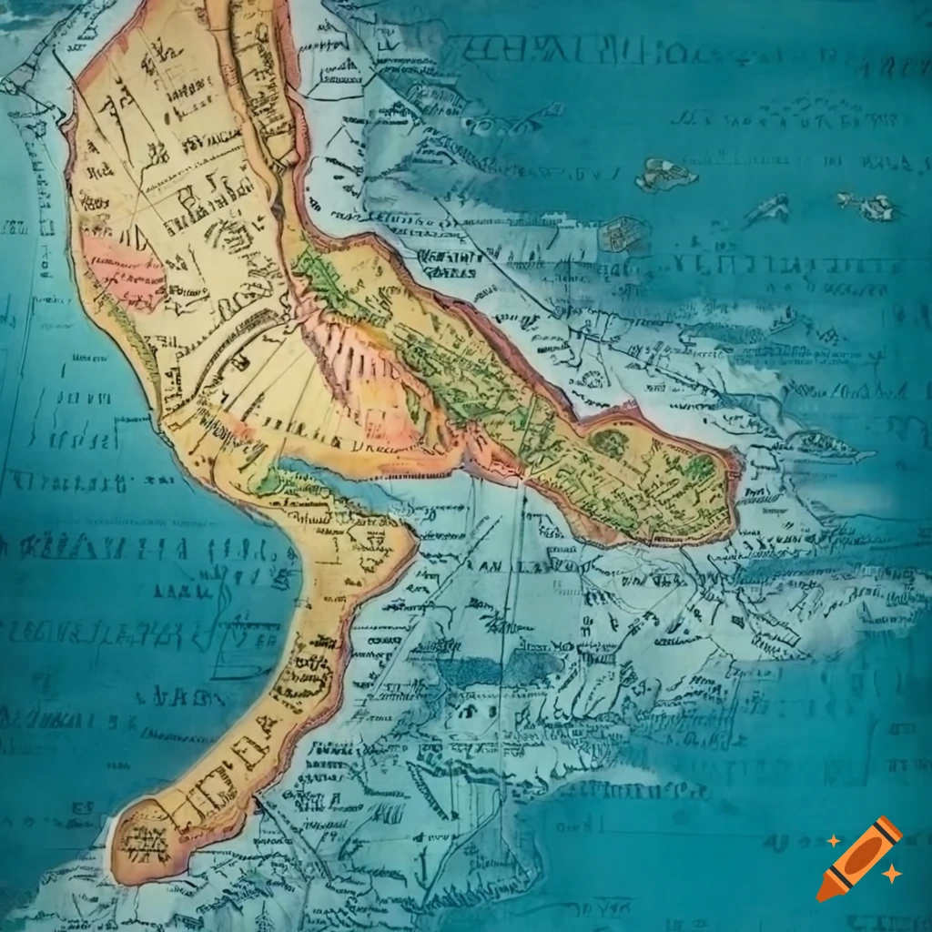 Vintage map of the swahili coast on Craiyon