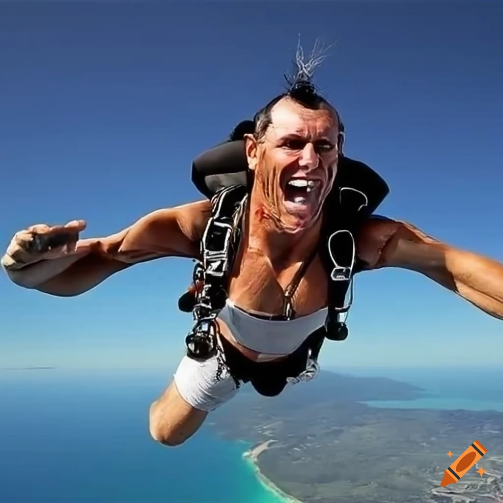 Larry Emdur skydiving
