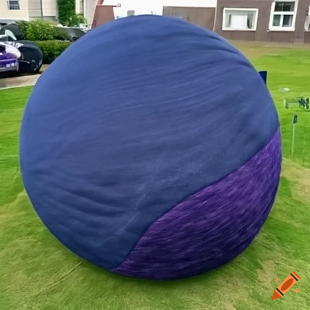 Gigantic navy blue and dark purple sock sphere on Craiyon