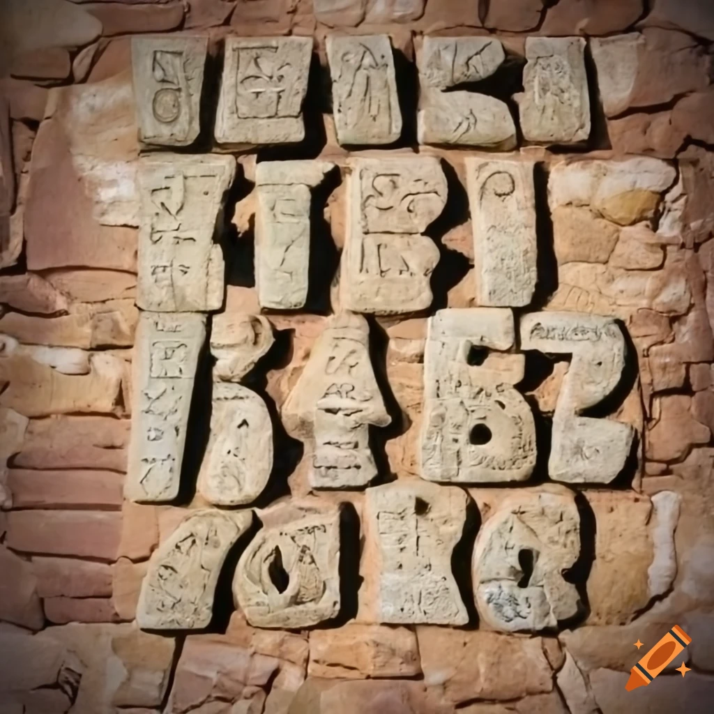 ancient stone letters
