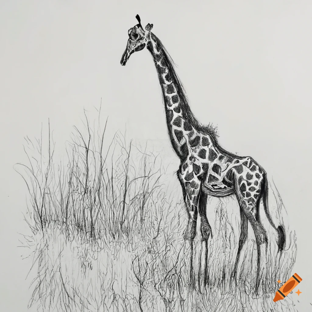 Giraffe - Danny Pencil - Drawings & Illustration, Animals, Birds, & Fish,  Giraffes - ArtPal