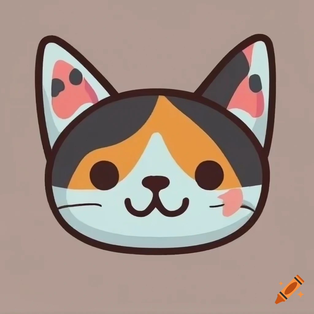 Kawaii Cat Head (Style 2) - Roblox