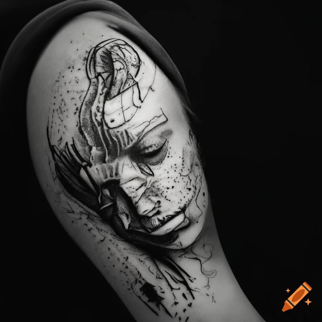 Blackwork Tattoo Style Graphic · Creative Fabrica