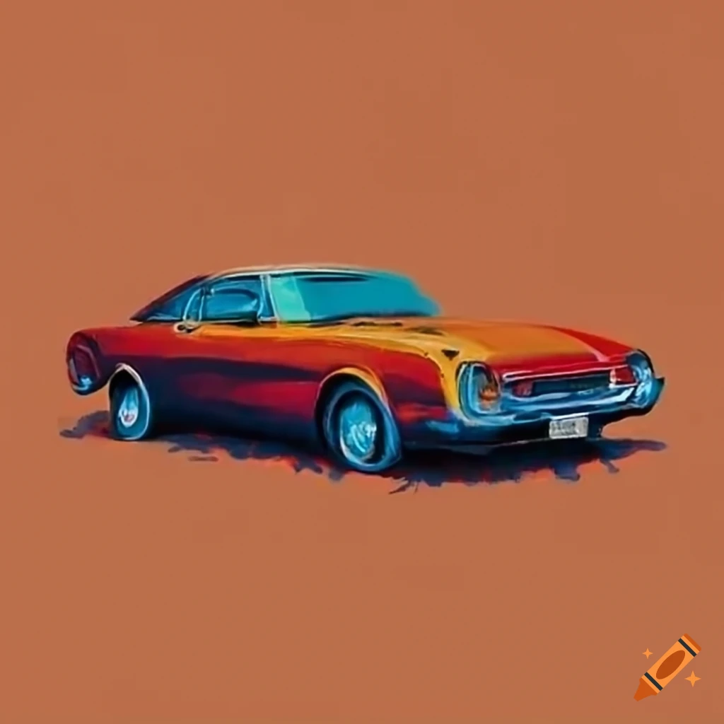 Andy warhol car painting on Craiyon