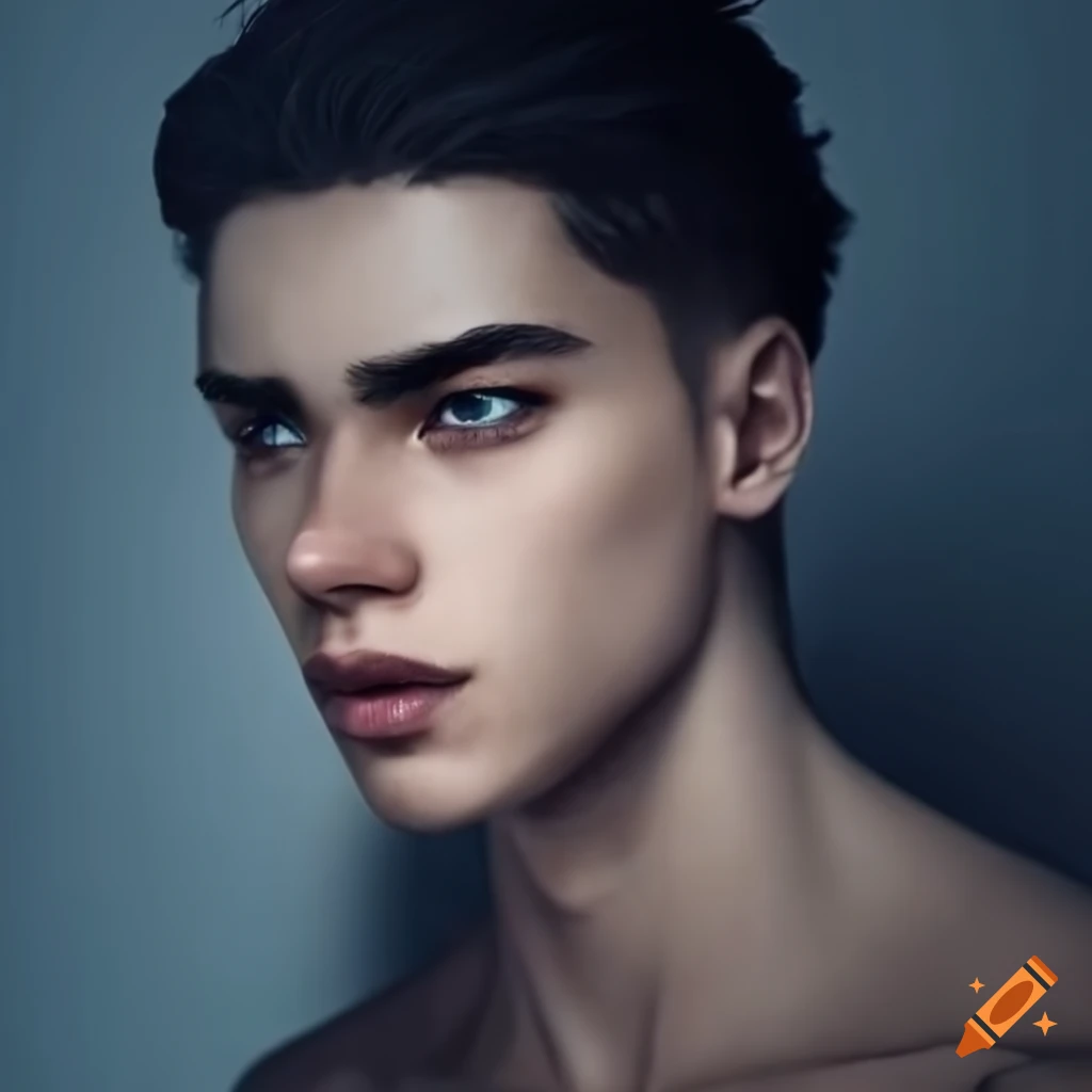 portrait of a captivating young man