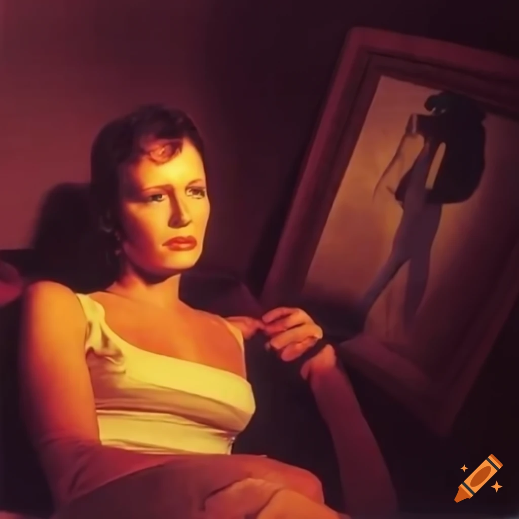 1970s style photo of a humanoid alien woman with arabic features on the