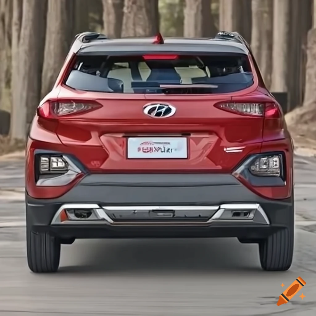 rear view of 2022 Hyundai Santa Fe Kona