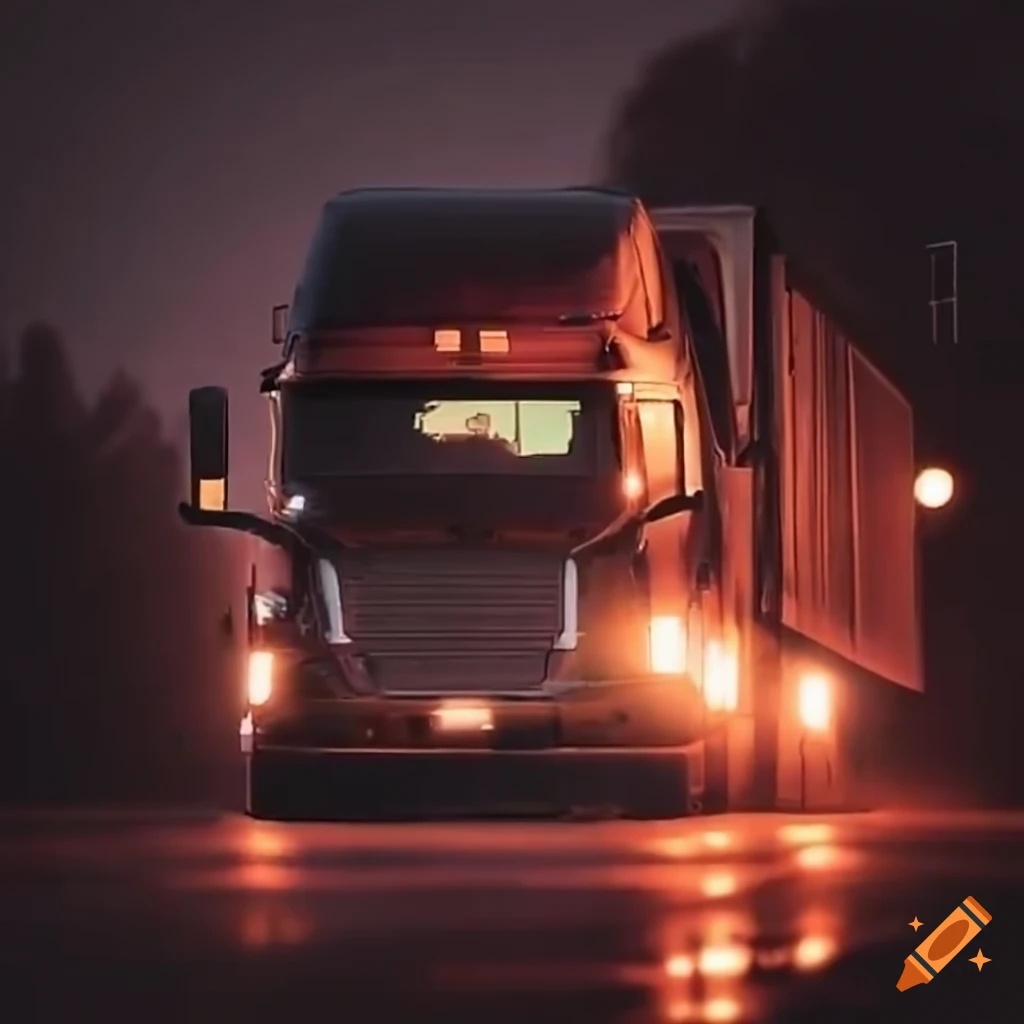 Gps tracking system in truck transportation on Craiyon