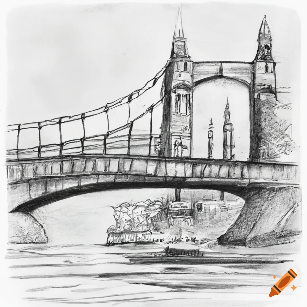 Stone bridge drawing in pencil, feedback is welcome. : r/drawing