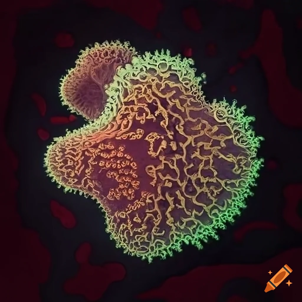fractal fungal growth inspired by Haeckel
