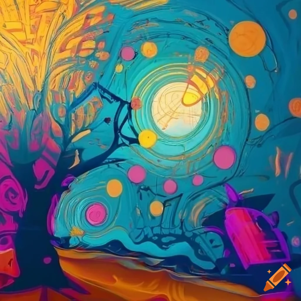 surrealistic room inspired by sunflowers