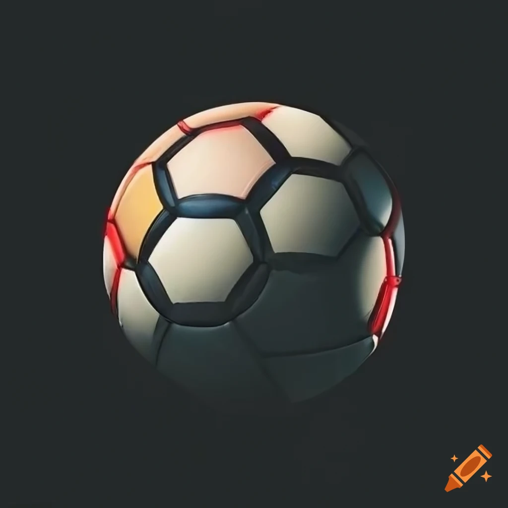 Logo design with intertwined f's and soccer ball on Craiyon