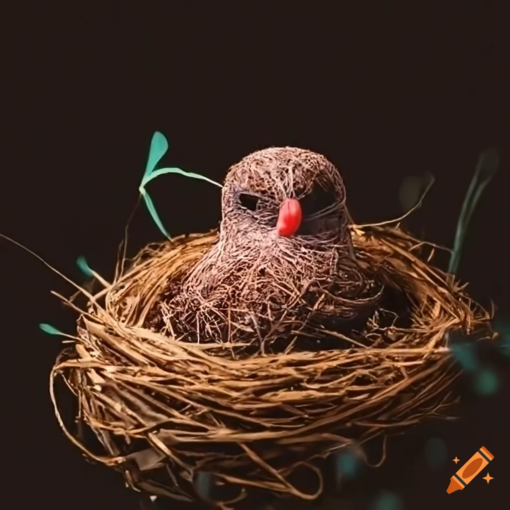 Shelter Nest Of Gold Fronted Weaverbird Stock Illustration - Download Image  Now - 19th Century, 19th Century Style, Animal - iStock