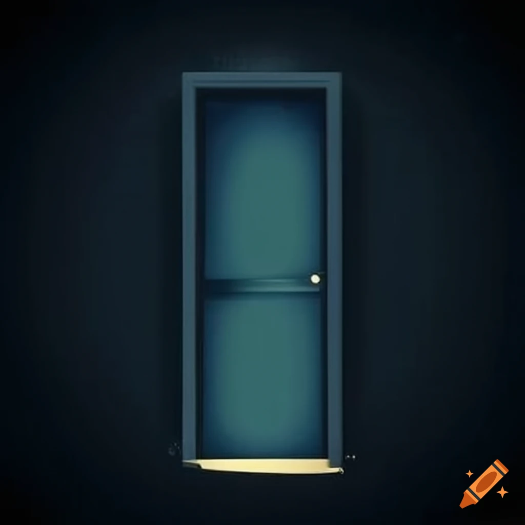 photo of a dark bedroom door