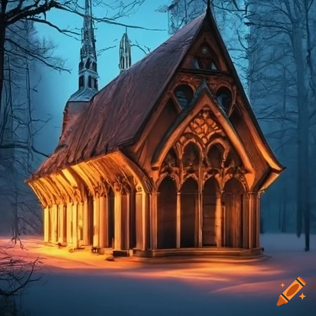 cathedral-like cabin architecture