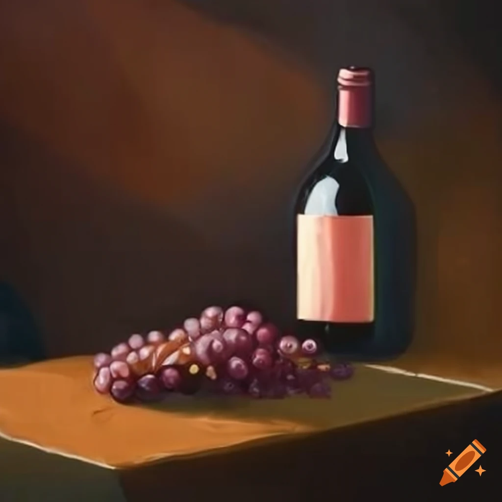 mockup of a wine bottle in a vineyard