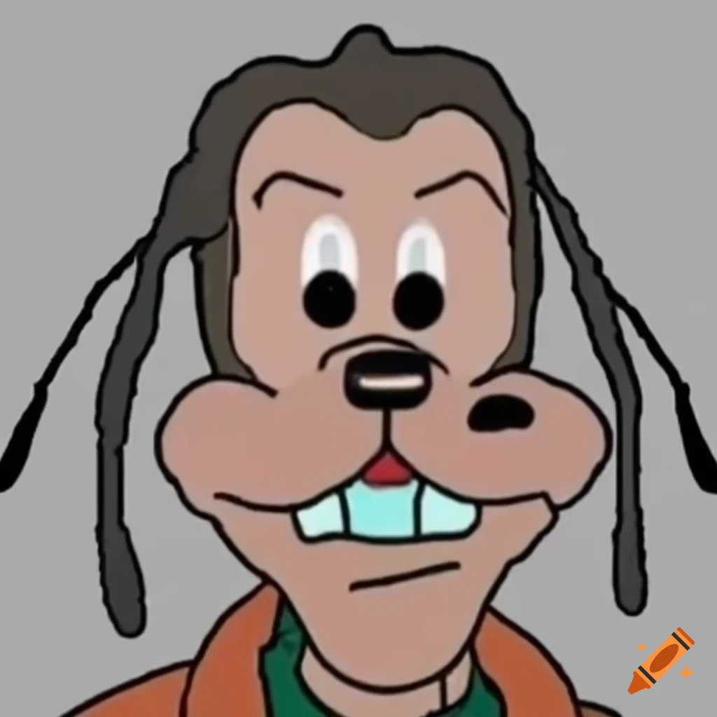 Goofy meme with open mouth
