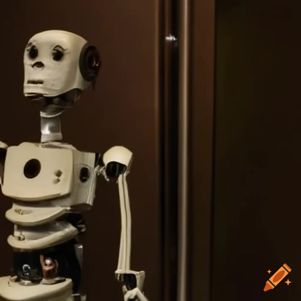 Cover of the science fiction book 'the robots of death' on Craiyon