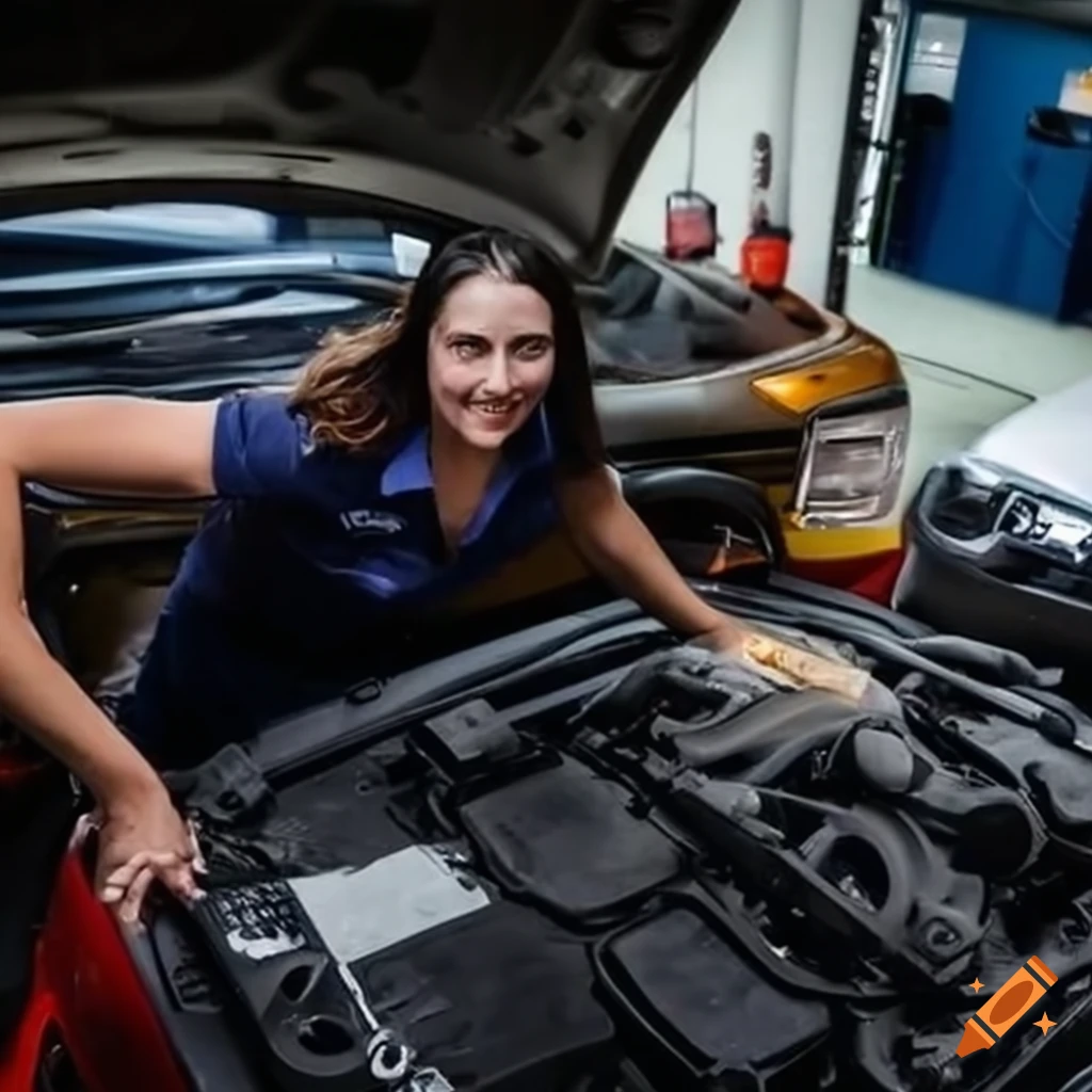 Skilled mechanics providing topnotch automotive services on Craiyon