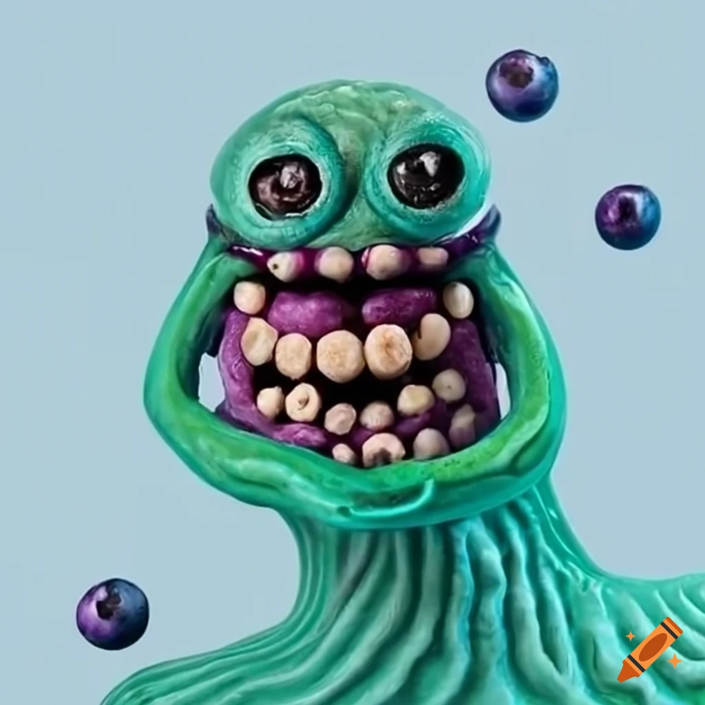 Blueberry Cereal Monster On Craiyon