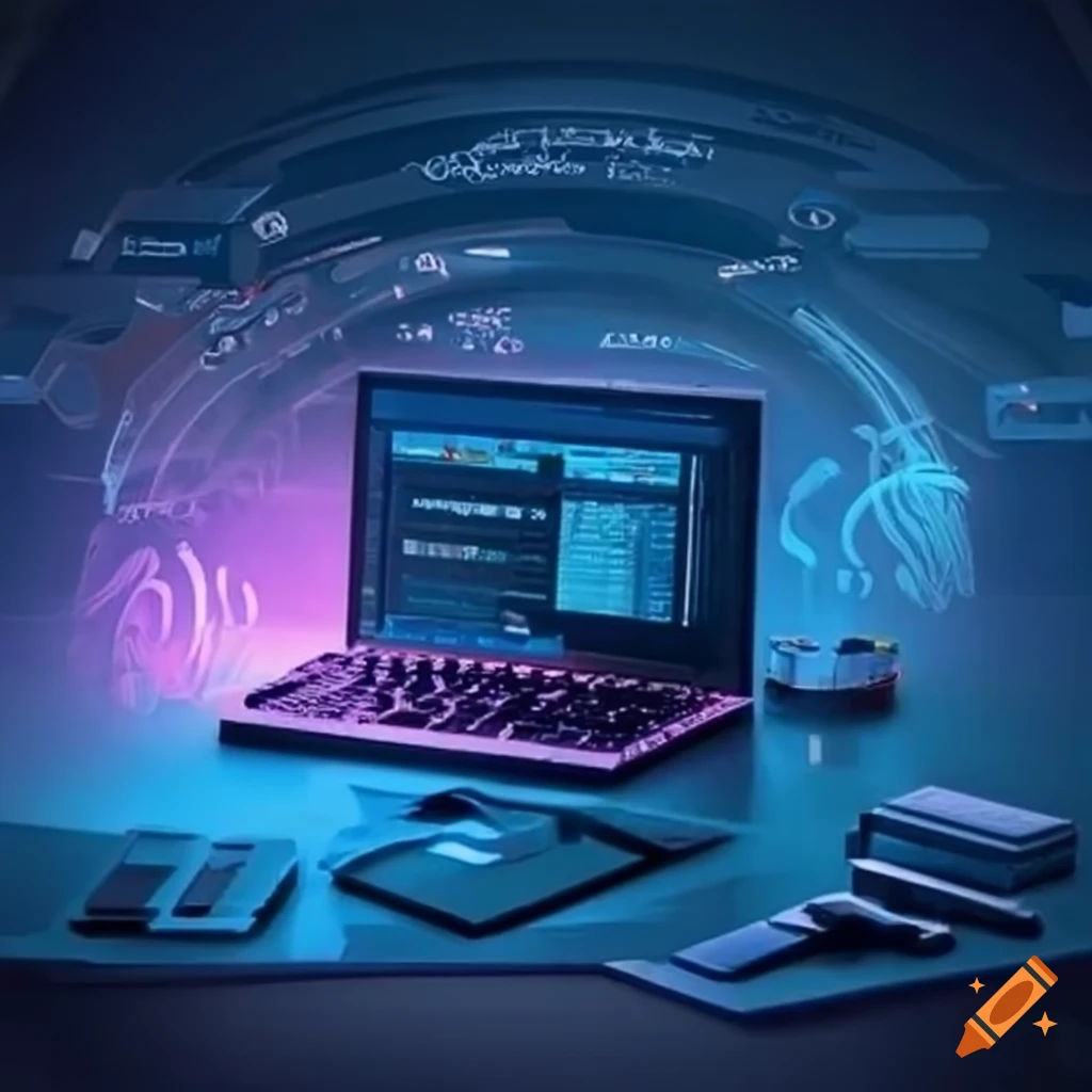 Software comparison illustration on Craiyon