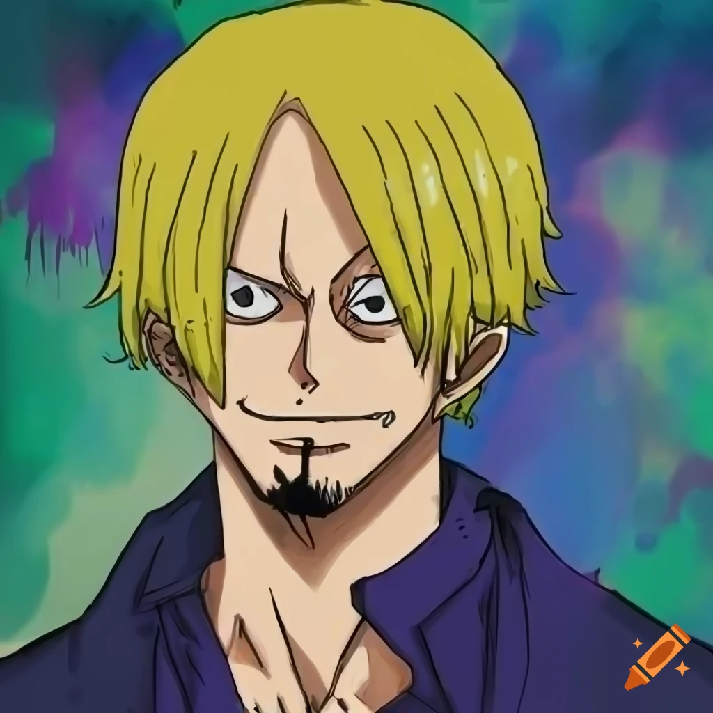 Drawing of sanji from one piece on Craiyon