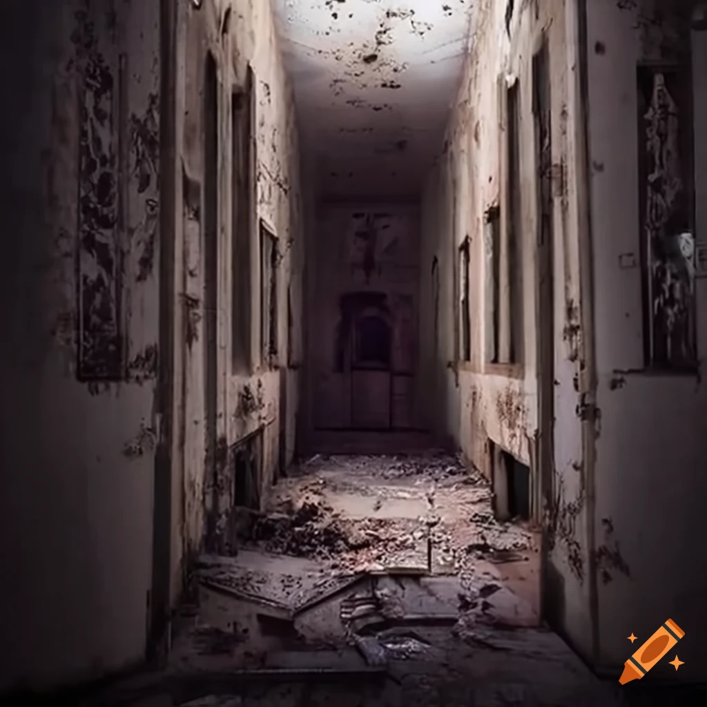 image of a haunted abandoned hospital