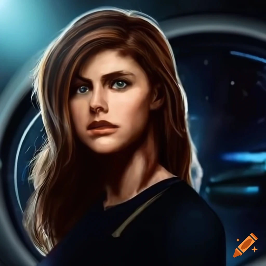 artwork-of-alexandria-daddario-as-captain-of-the-starship-enterprise-on
