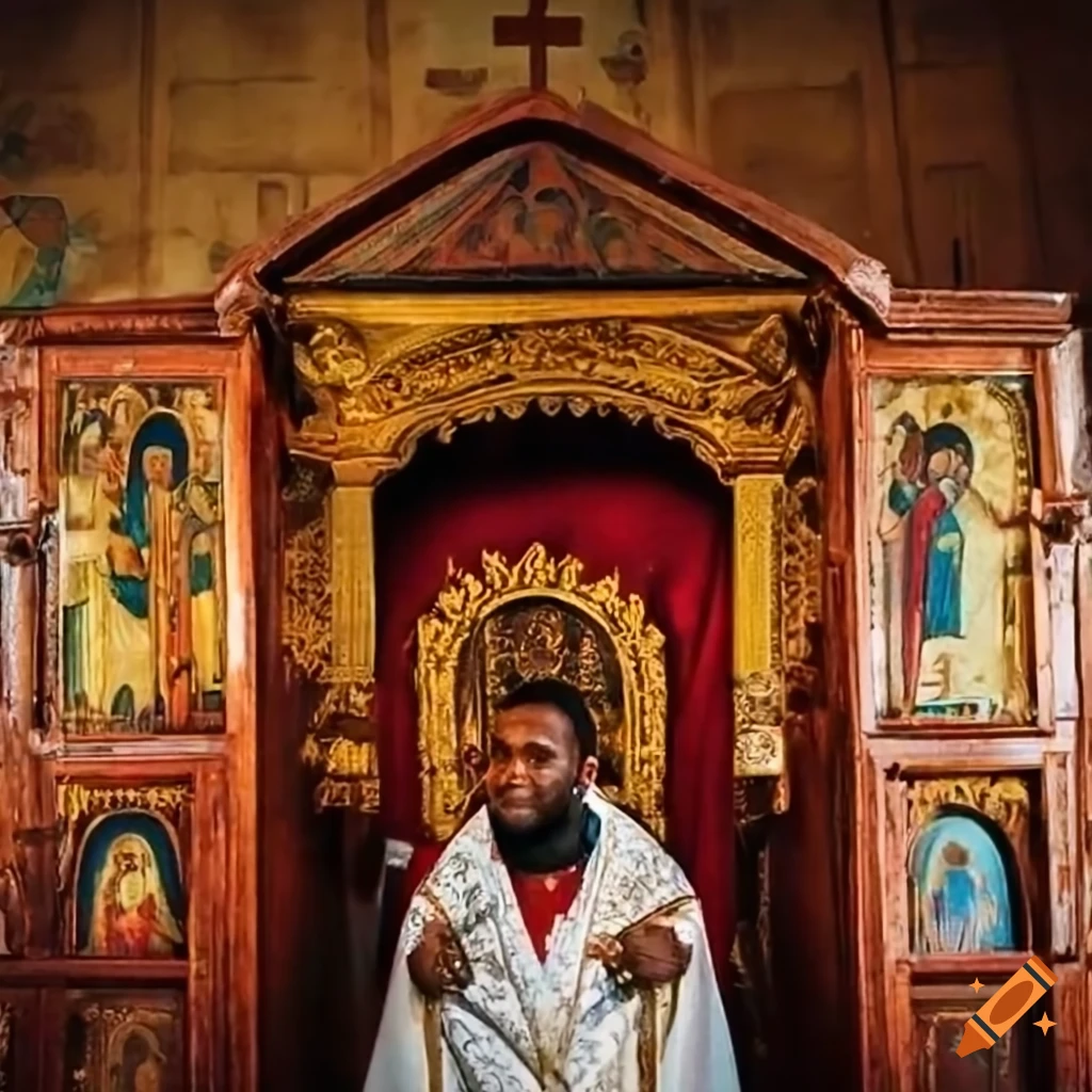 Ethiopian orthodox church religious icon on Craiyon