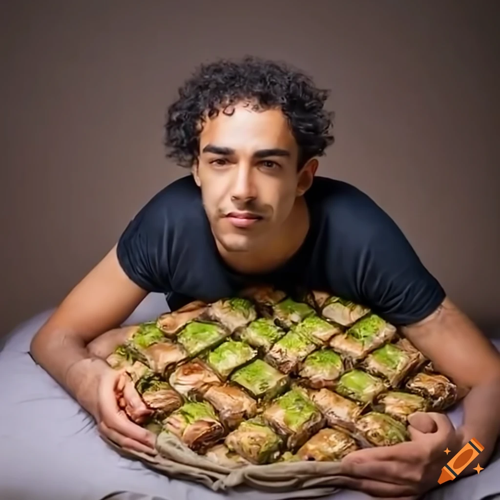 baklava bed with pistachios