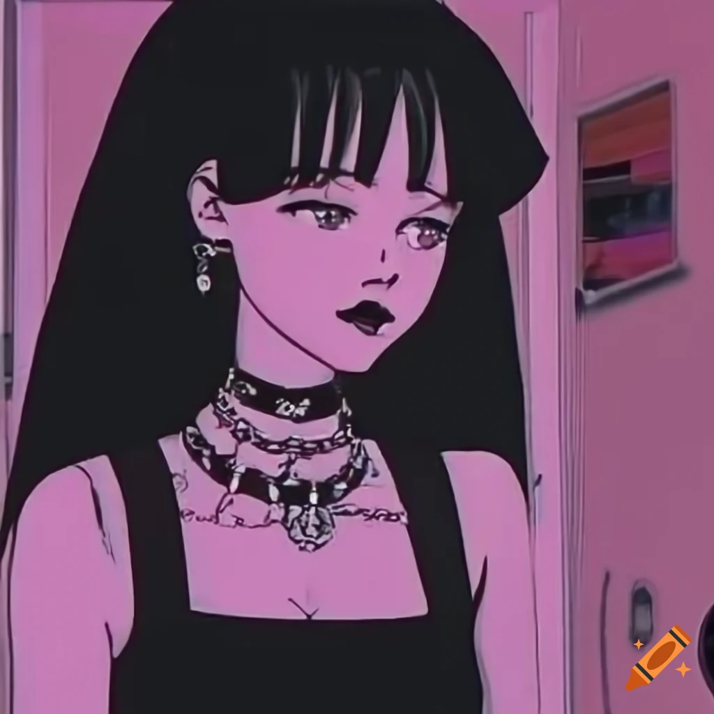 Retro Anime Goth Girl Aesthetic On Craiyon 9612
