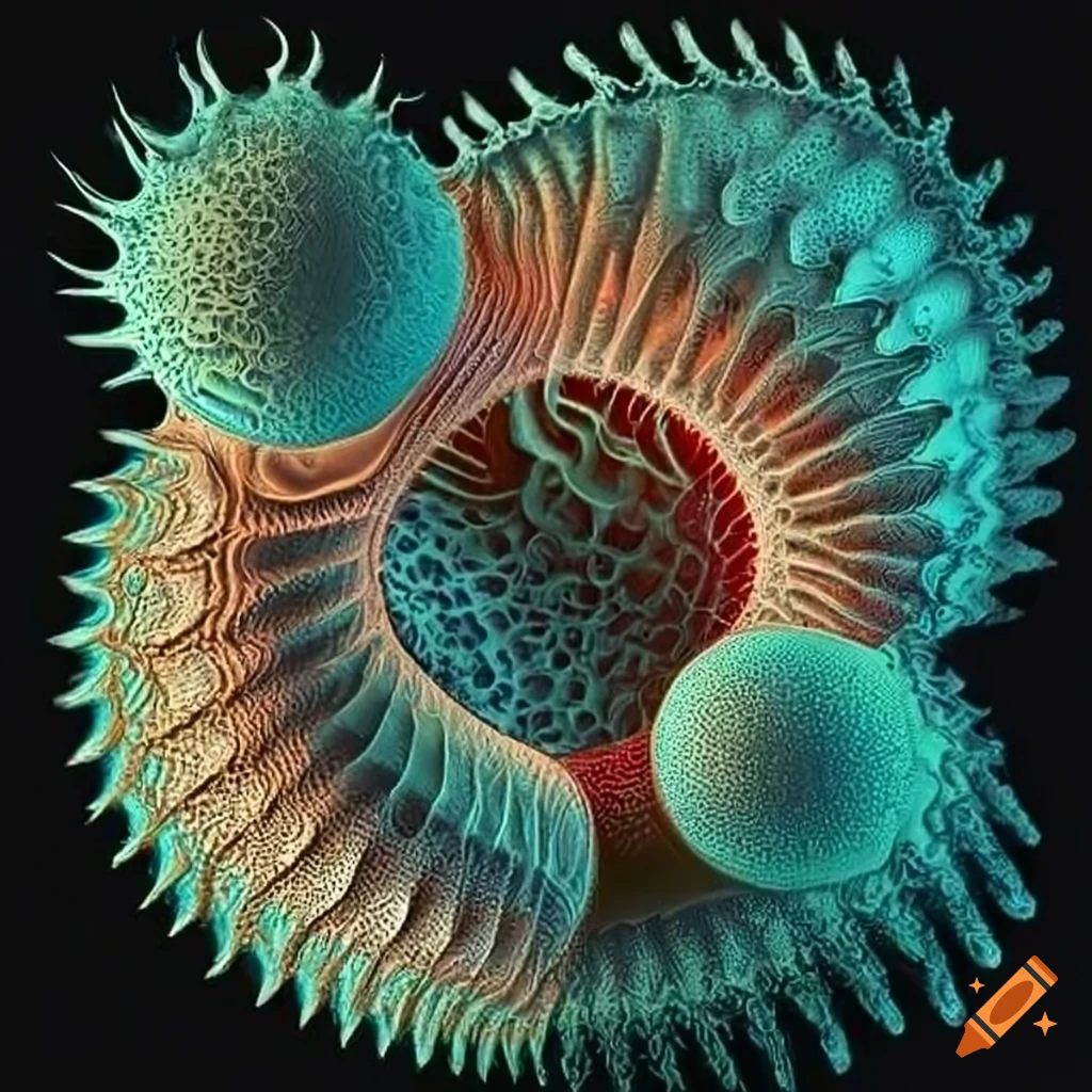 Fractal Fungal Growth In Haeckel Style On Craiyon