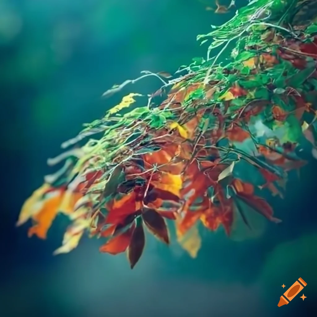 image of olive branches and leaves in the air