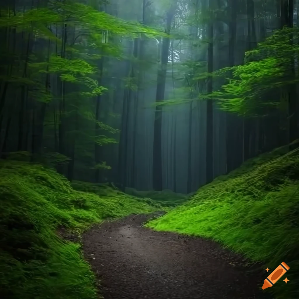 Image of a dark and mysterious forest