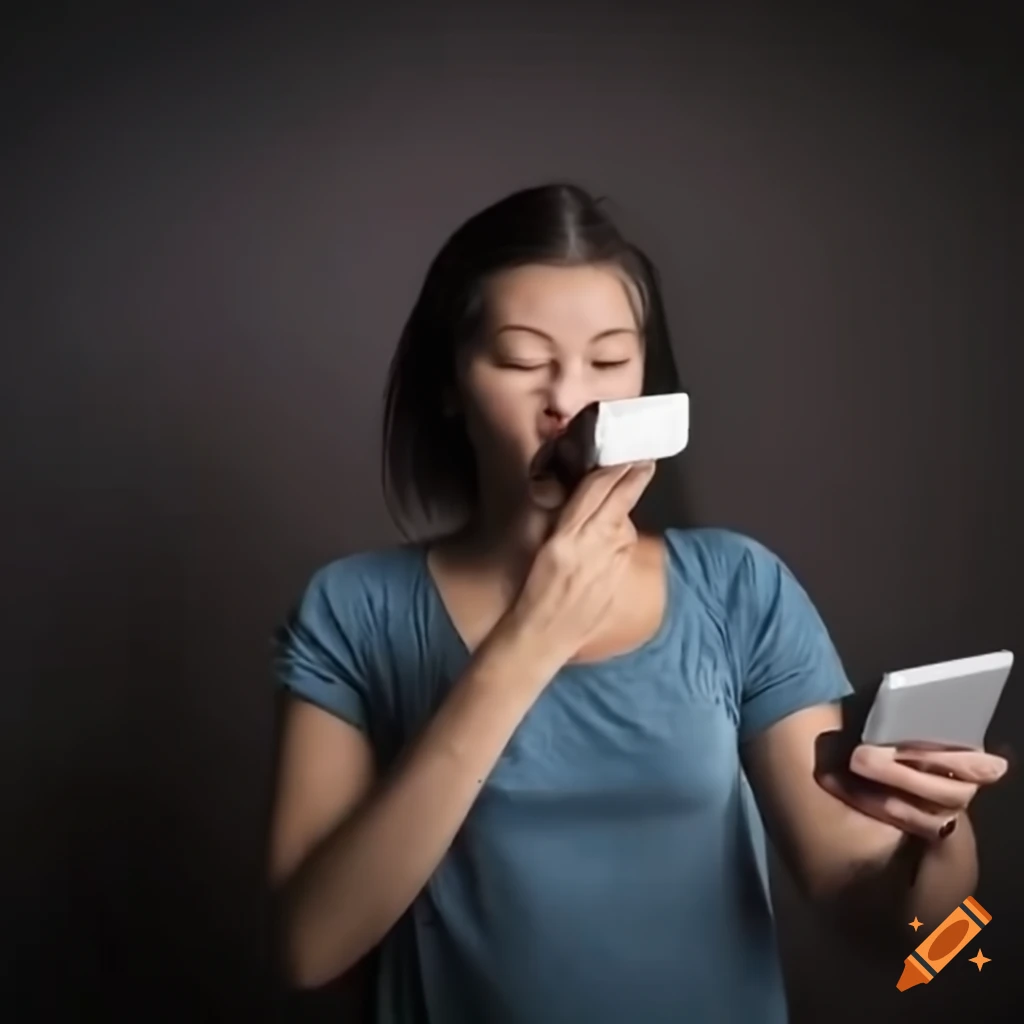 person practicing breathing exercises