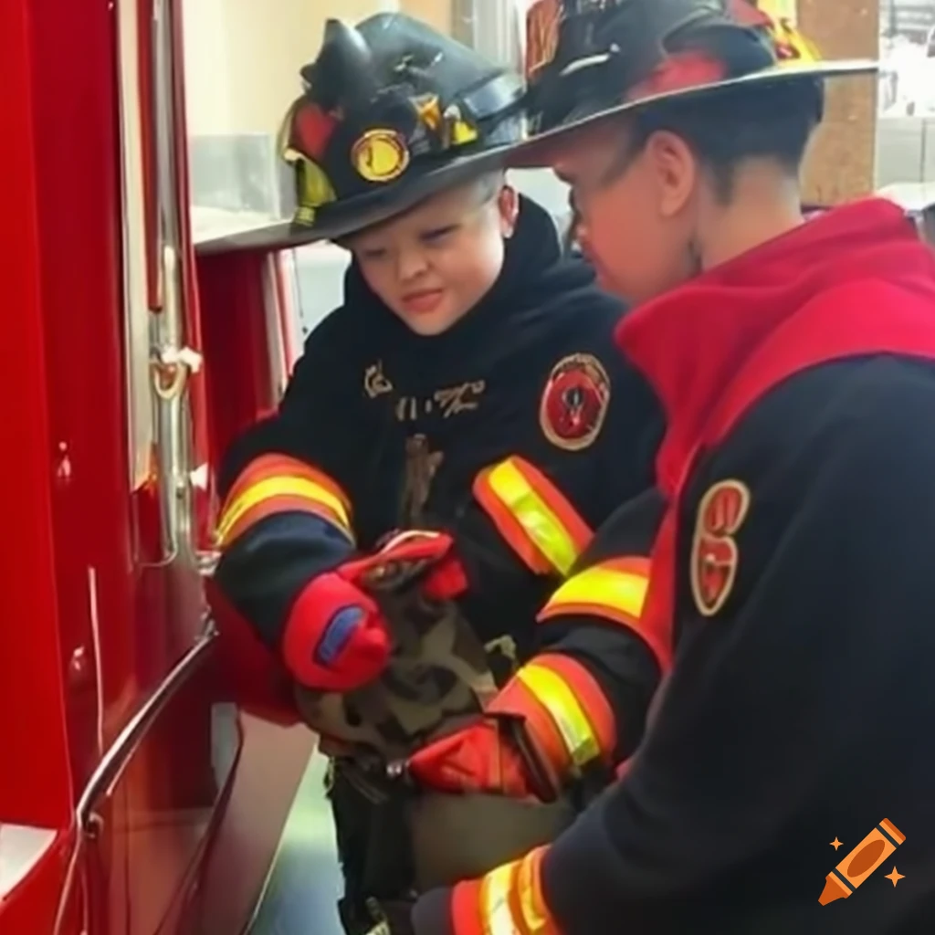 dedicated volunteers helping at the local fire department