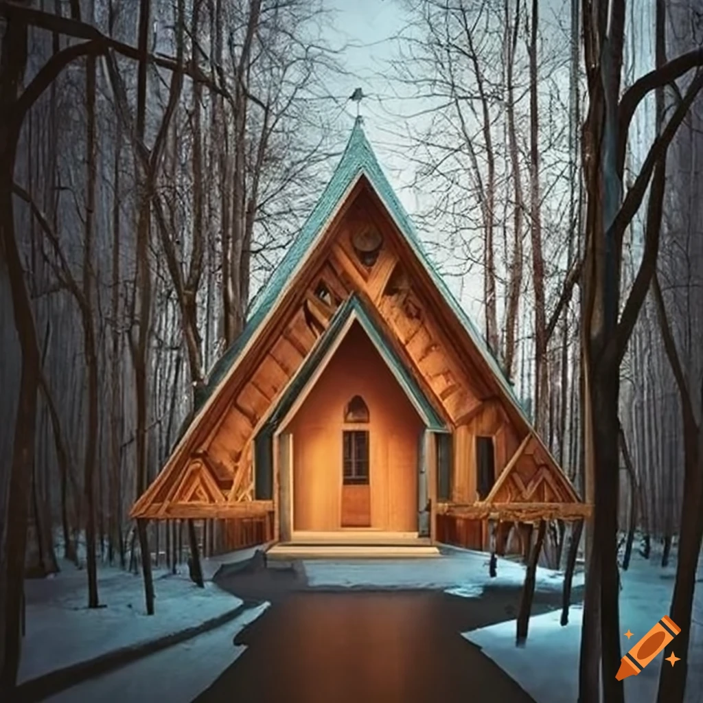 cathedral-like cabin architecture