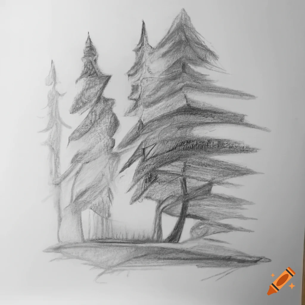 Nature scenery drawing for beginners / beautiful scenery / Daily challenge  #23 - YouTube