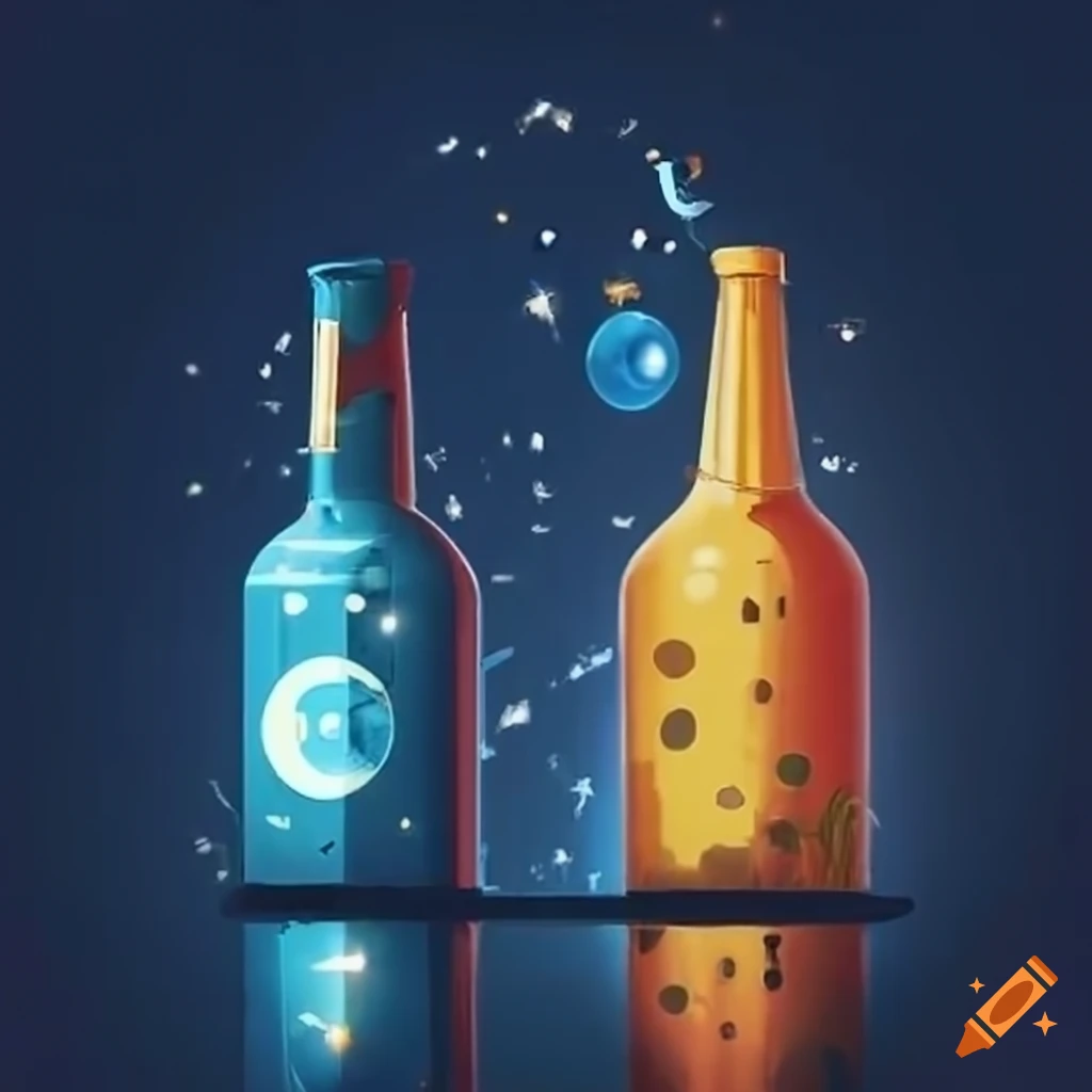 concept art of a brewery in outer space