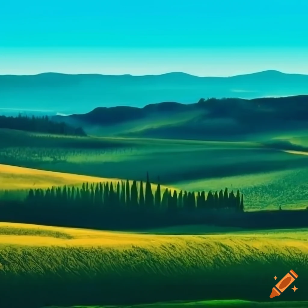 Tuscany in august weather