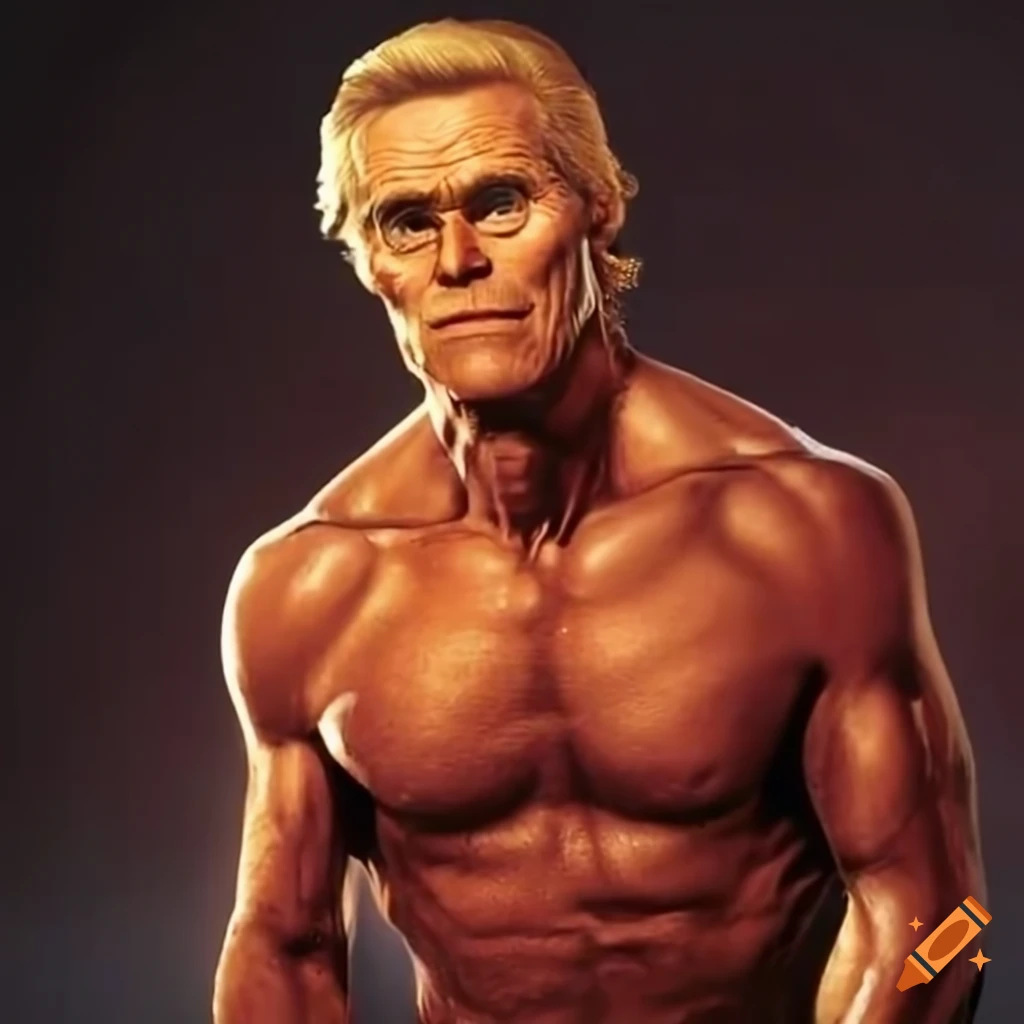 Fan art of willem dafoe as hulk hogan