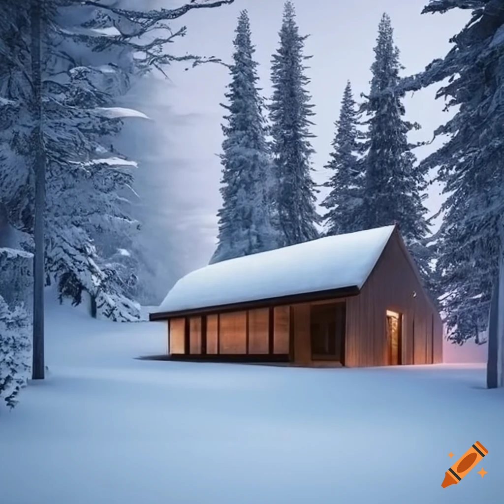 Minimalist Alpine Ski Cabin Design On Craiyon minimalist-alpine-ski-cabin-design-on-craiyon