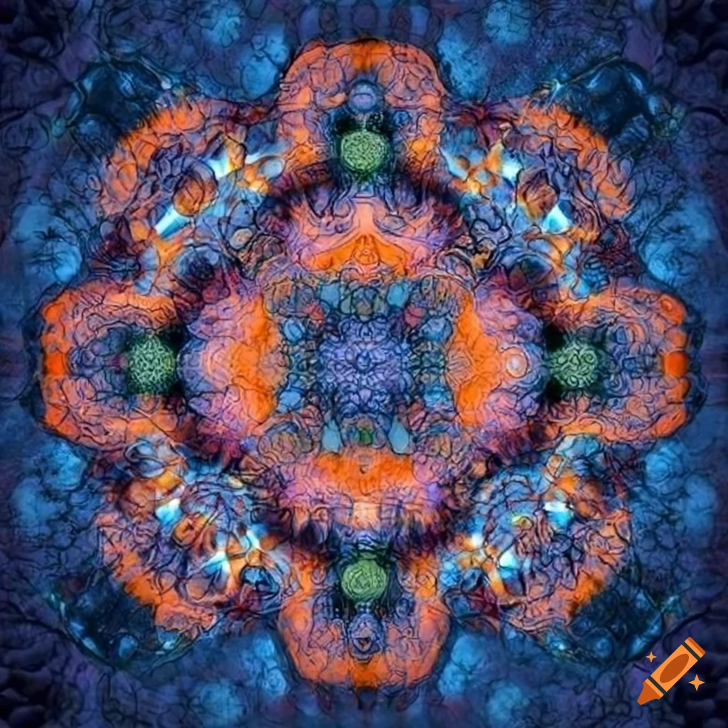 geometric art with isocohedron and dodecahedron