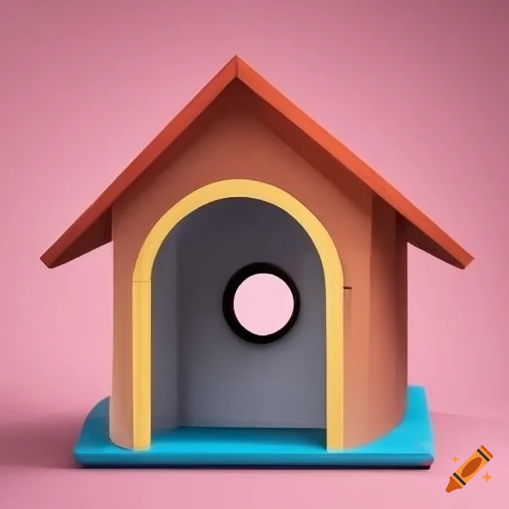 2d Illustration Of A Dog House With The Text la Perrera On Craiyon