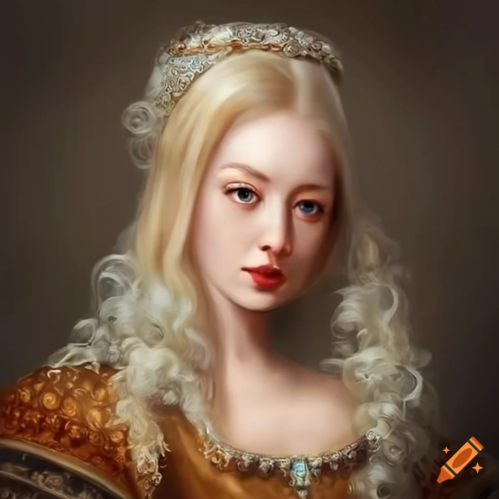 Portrait of a blonde noblewoman from the Renaissance on Craiyon