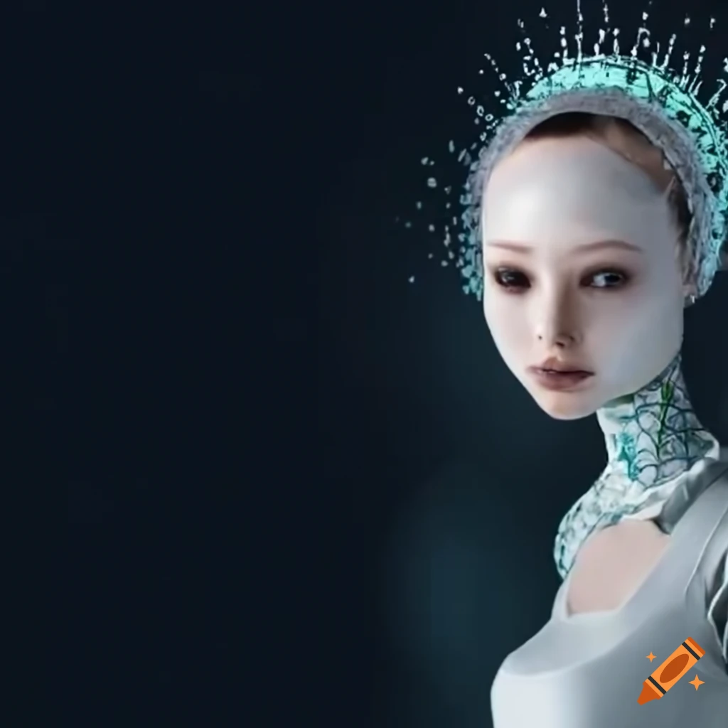 digital art of an AI dressed as a modern person