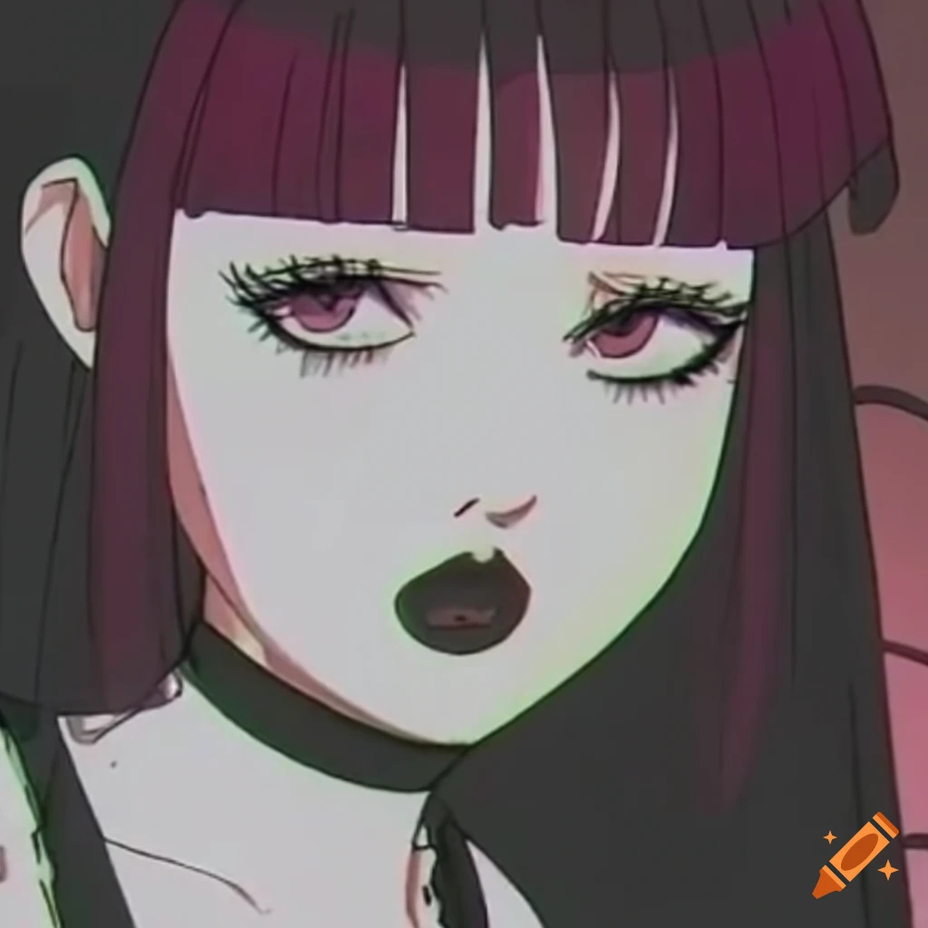 Retro Goth Girl Anime Aesthetic On Craiyon 5311