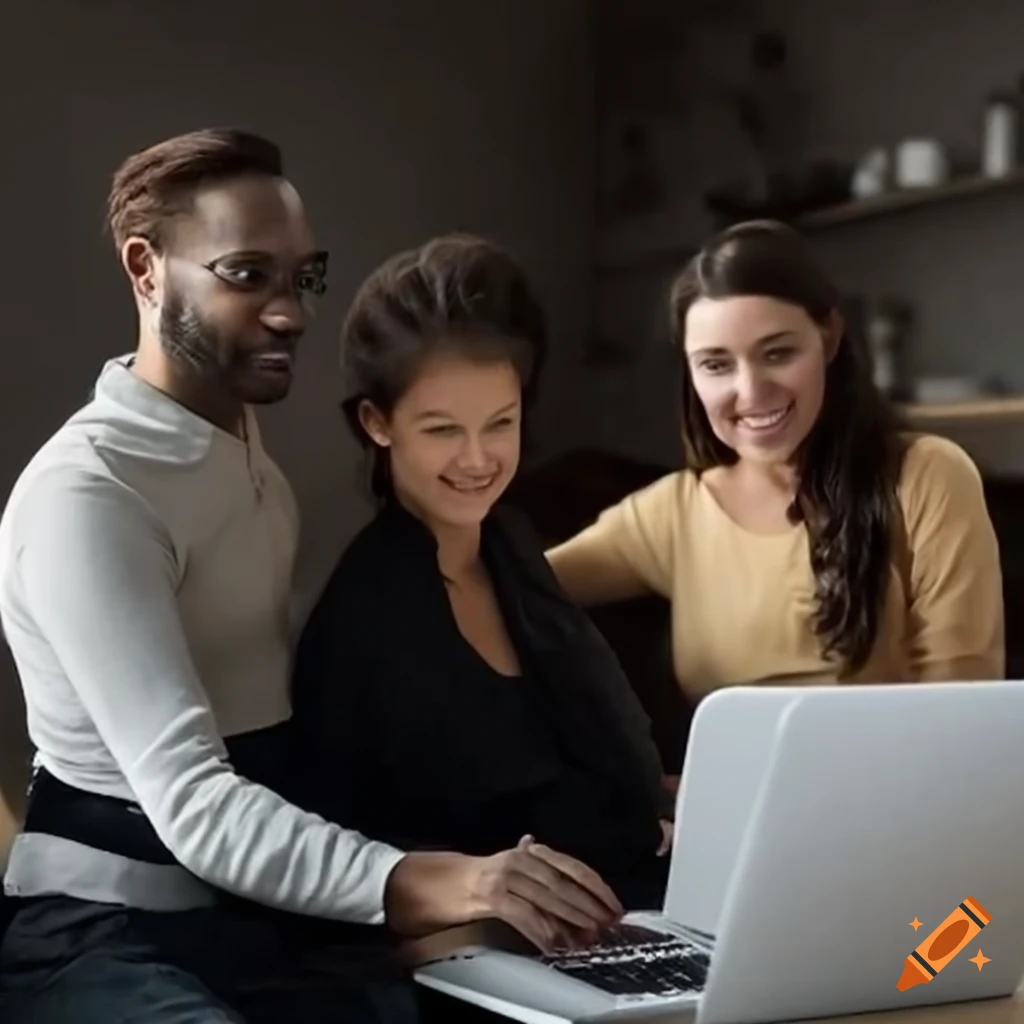 colleagues working together in an IT environment