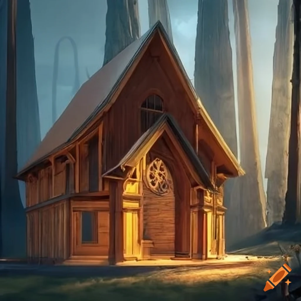 cathedral-like cabin architecture