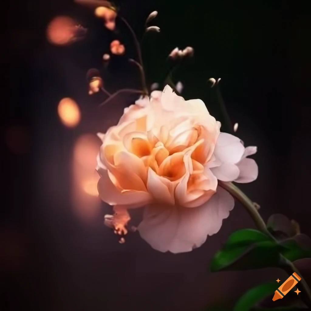fantasy flower on white background